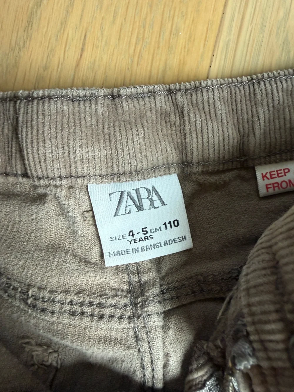 Zara kids corduroy pants - 4T